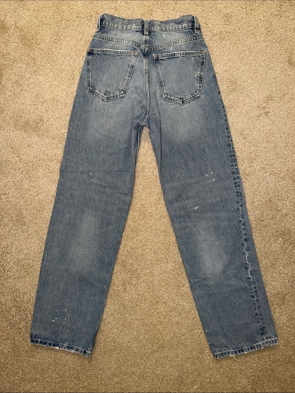Zara Men's Light Blue Straight Jeans